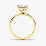 Stunning 1.5 CT Princess Moissanite Engagement Ring with Solitaire Design 3