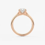 Oval Split Shank Lab Grown Diamond Engagement Ring