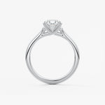 Oval Split Shank Lab Grown Diamond Engagement Ring