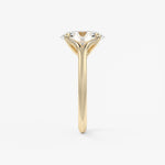 Oval Split Shank Lab Grown Diamond Engagement Ring