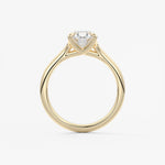 Oval Split Shank Lab Grown Diamond Engagement Ring