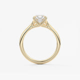 Oval Split Shank Lab Grown Diamond Engagement Ring