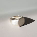 Stunning Men's Square Signet Wedding Bands 3