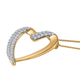 Round Cut Cubic Zirconia in 925 Sterling Silver Necklace 4