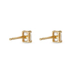 Stunning 2.0 CT Emerald Shape Moissanite Stud Earrings in Gold 5