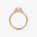 Pear Split Shank Lab Grown Diamond Engagement Ring