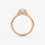 Pear Split Shank Lab Grown Diamond Engagement Ring