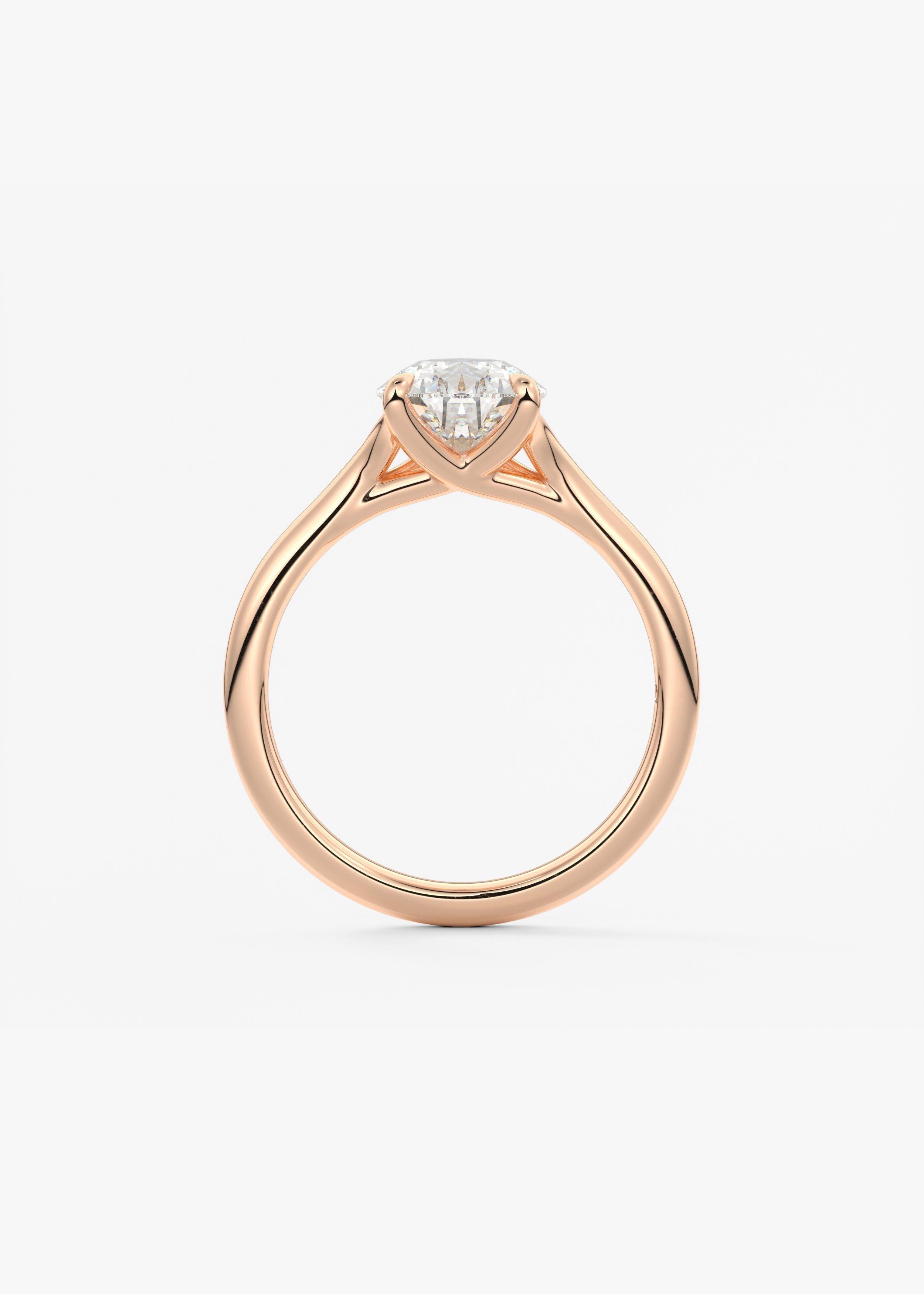 Pear Split Shank Lab Grown Diamond Engagement Ring