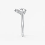Pear Split Shank Lab Grown Diamond Engagement Ring