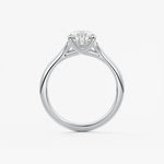 Pear Split Shank Lab Grown Diamond Engagement Ring
