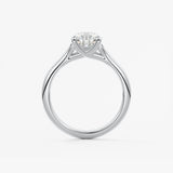 Pear Split Shank Lab Grown Diamond Engagement Ring
