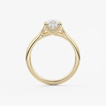 Pear Split Shank Lab Grown Diamond Engagement Ring