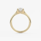 Pear Split Shank Lab Grown Diamond Engagement Ring