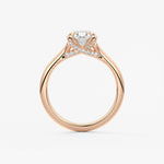 Oval Hidden Halo Lab Grown Diamond Engagement Ring