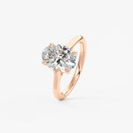 Oval Hidden Halo Lab Grown Diamond Engagement Ring