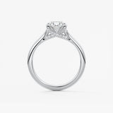 Oval Hidden Halo Lab Grown Diamond Engagement Ring