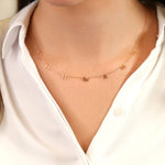 Customized Letter Name Necklace in Solid Gold 6