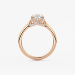 Pear Hidden Halo Lab Grown Diamond Engagement Ring