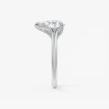 Pear Hidden Halo Lab Grown Diamond Engagement Ring