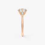 Round Three Stone Lab Grown Diamond Engagement Ring