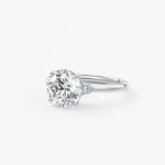 Round Three Stone Lab Grown Diamond Engagement Ring