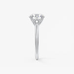 Round Three Stone Lab Grown Diamond Engagement Ring