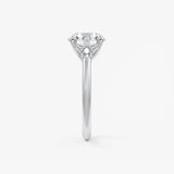 Round Three Stone Lab Grown Diamond Engagement Ring