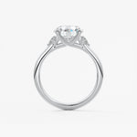 Round Three Stone Lab Grown Diamond Engagement Ring