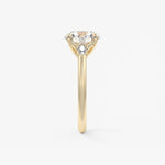 Round Three Stone Lab Grown Diamond Engagement Ring