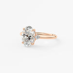 Oval Three Stone Lab Grown Diamond Engagement Ring