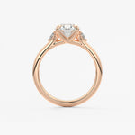 Oval Three Stone Lab Grown Diamond Engagement Ring