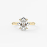 Oval Three Stone Lab Grown Diamond Engagement Ring