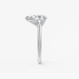 Pear Three Stone Lab Grown Diamond Engagement Ring