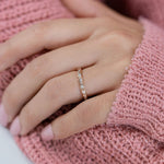Stunning 0.3 TCW Round Moissanite Stones Twisted Eternity Wedding Band 4