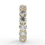 Stunning 3.84 TCW Round Moissanite Stones Full Eternity Wedding Bands 4
