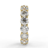 Stunning 3.84 TCW Round Moissanite Stones Full Eternity Wedding Bands 4
