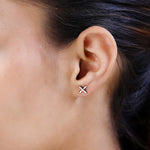 Round Cut Cubic Zirconia in 925 Sterling Silver Earrings 3
