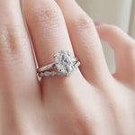 Oval Hidden Halo Lab Grown Diamond Engagement Ring