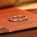 Stunning 1.0 CT Round Cut Moissanite Engagement Ring with Three Stone Design 5