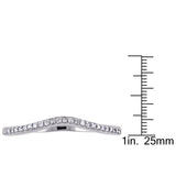 Round Cut Cubic Zirconia in 925 Sterling Silver Wedding Bands 10