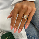 Stunning 5.0 CT Emerald Moissanite Engagement Ring with Solitaire Design 2