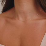 Round Cut Cubic Zirconia in 925 Sterling Silver Necklace 3