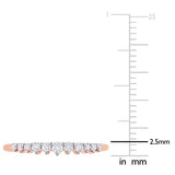 Round Cut Cubic Zirconia in 925 Sterling Silver Wedding Bands 2