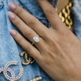 2.70 CT Oval Moissanite Ring Featuring Hidden Halo Style-Custom Listing For Xander 4