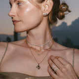 3.0 TCW Round, Pear, Emerald & Marquise Moissanite Diamond Multi Stone Necklace in Solid Gold 2