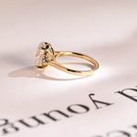 Stunning 1.0 - 2.0 CT Oval Moissanite Engagement Ring with Cluster Design 10