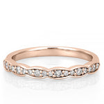 Stunning 0.20 TCW Round Moissanite Stones Half Eternity Wedding Bands 5