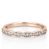 Stunning 0.20 TCW Round Moissanite Stones Half Eternity Wedding Bands 5