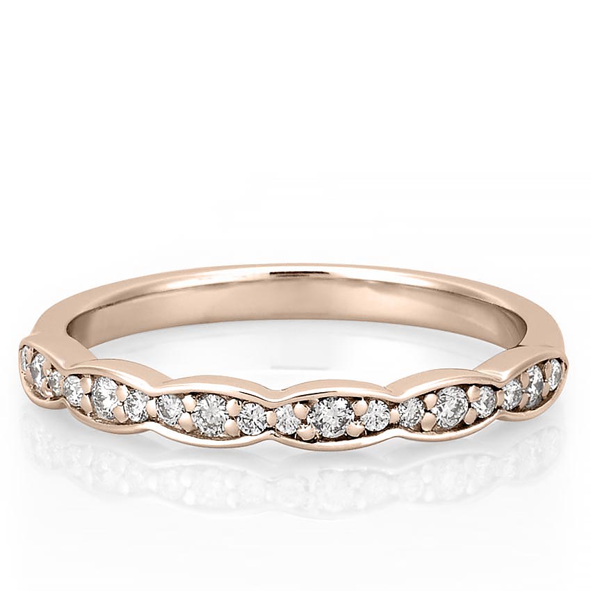 Stunning 0.20 TCW Round Moissanite Stones Half Eternity Wedding Bands 5