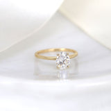 Stunning 1.50 CT Oval Moissanite Engagement Ring with Solitaire Design 4